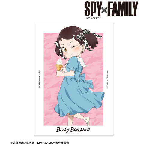 『SPY×FAMILY』東武動物公園コラボ 描き下ろしイラスト ベッキー‧ブラックベル アニマル柄ver. A3マット加工ポスター